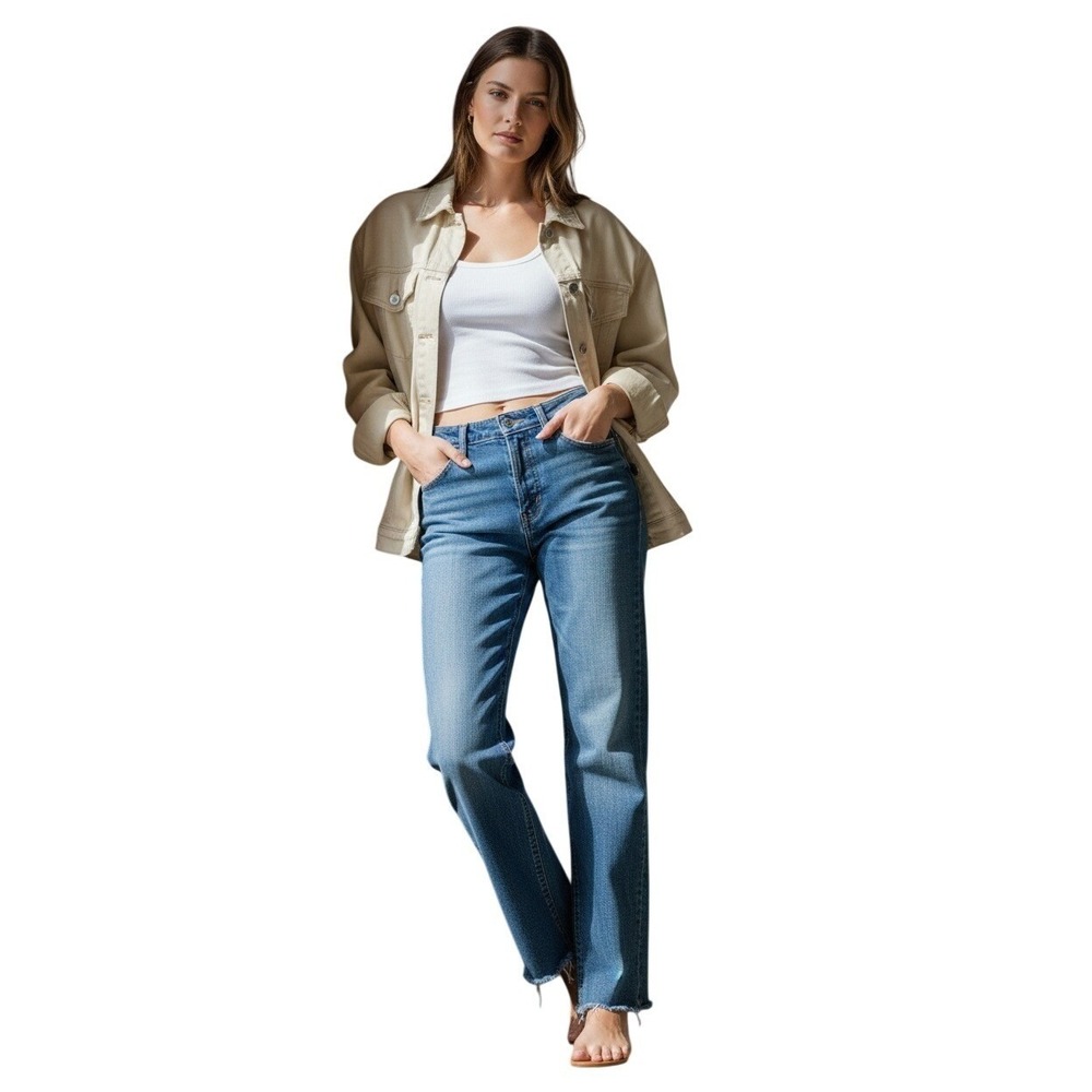 Citizens of Humanity Charlotte Button Fly Straight Jeans 25x28 USA NWOT $228